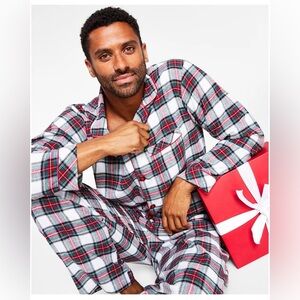 Matching Men's Stewart Plaid Flannel Pajamas